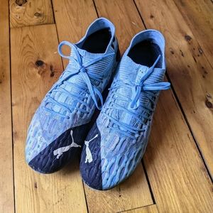 Puma Future Ultimate NetFit 5.1 FG/AG Soccer Cleats | size 11 blue pink boots